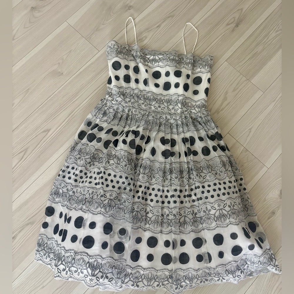 ModCloth Geode Polka Dot Party Dress